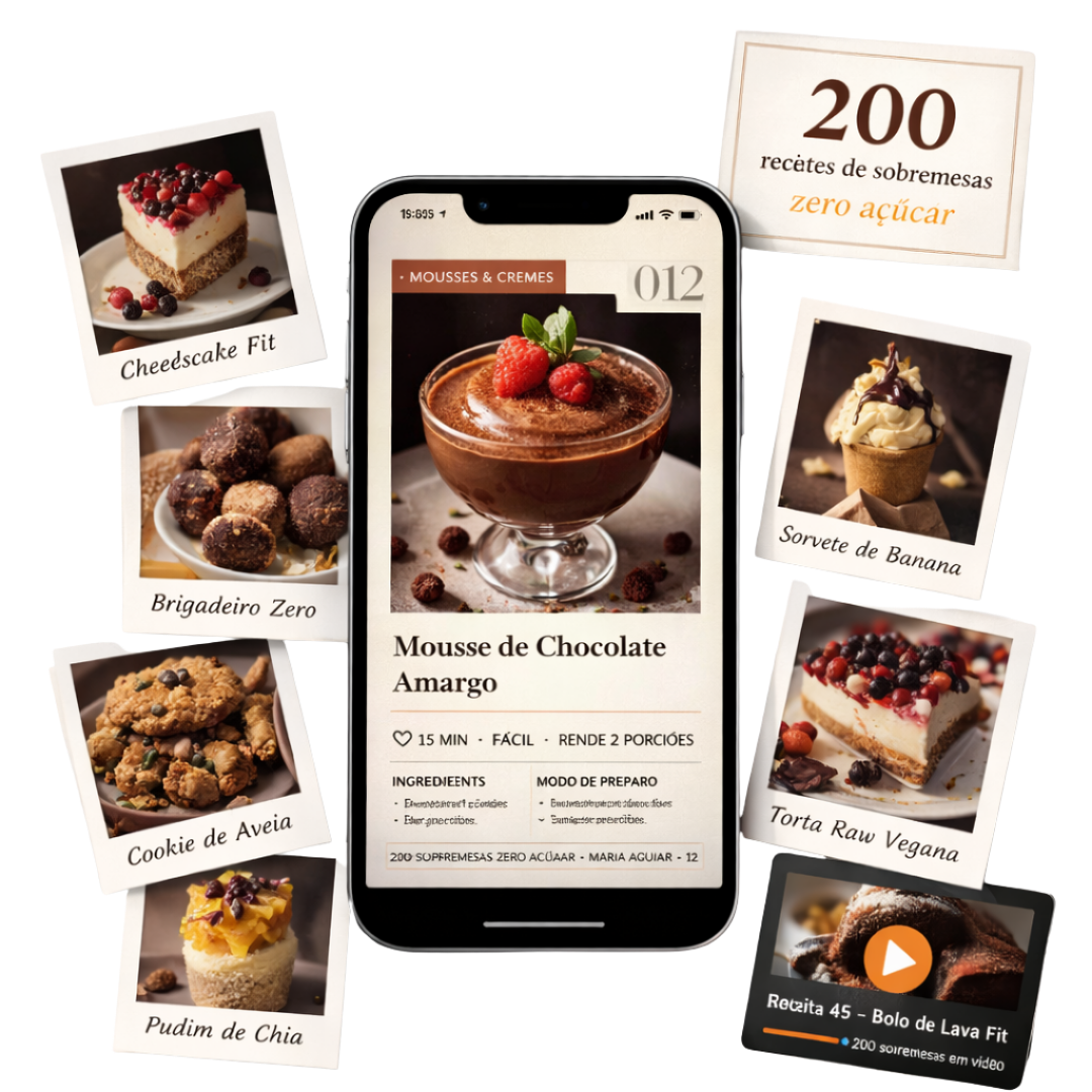200 sobremesas zero açúcar
